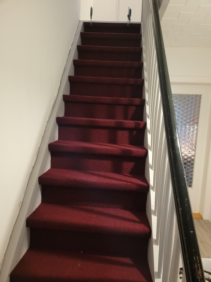 Treppe mit Teppich