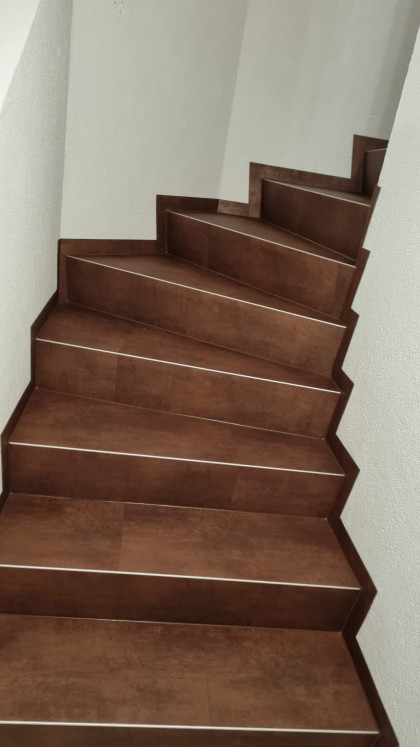 Treppe mit PVC
