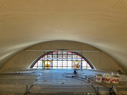 Rolloanlage in Kirche 